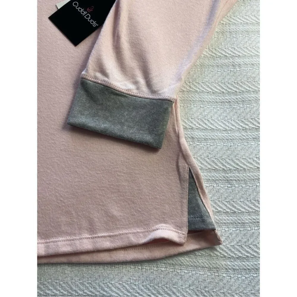 Cuddl Duds Women’s 2X 3-pc. Knit Long Sleeve Pajama Top, Banded Bottom Pajama Pa - Picture 3 of 6